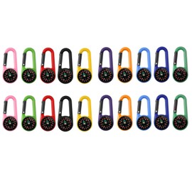 Compass Children, Mini Key Ring, Small with Carabiner, Nautical Compass, Outdoor for Children, Gifts Pendant (20)