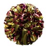 Danzcue 6 Inches Metallic Cheerleading Pom Pom with Baton Handle