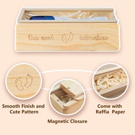 Pregnancy Test Keepsake Box, Pregnancy Announcement for Husband, Baby Announcemeny for Grandparents Baby Reveal Announcements Surprise Ideas Test Holder - Our Next Adventure