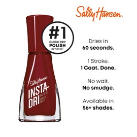 Sally Hansen Insta-Dri, Cinna-Snap, Quick Dry, Long Lasting, Opaque, Shiny Red Nail Polish