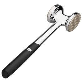 Meat Tenderiser Stainless Steel Dishwasher Safe 24 cm with 2 Sides Meat Hammer Kitchen Gastro