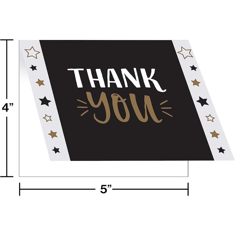 Creative Converting Grad Adventure Thank You Cards, 4" x 5",