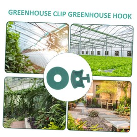 SUPVOX 200 Sets Greenhouse Fixing Clip Plastic Clothes Hangers Greenhouse Plastic Shading Clips Corner Clips Greenhouse Accessories Greenhouse Flower Hanger Flower Stand Plant Pp