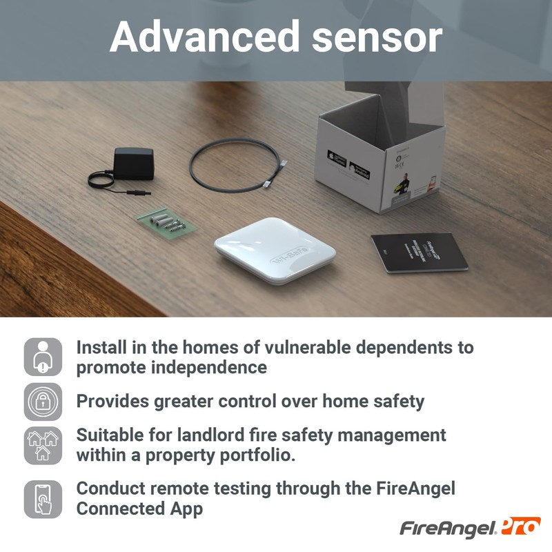 FireAngel FP1000W2-R Smart Gateway Hub for Pro Connected Interlinked, Wireless,