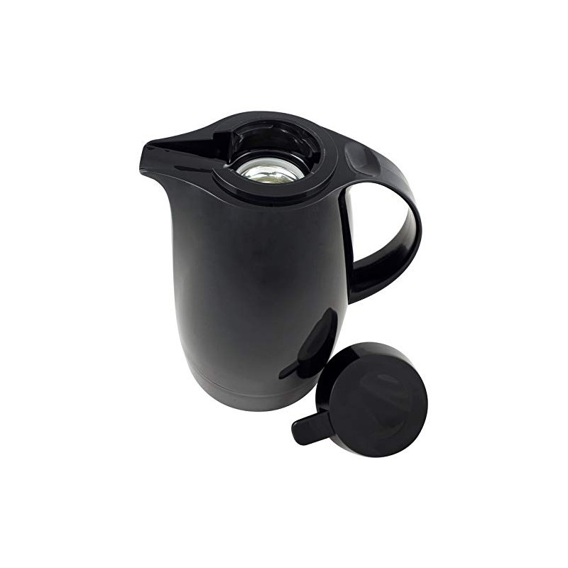Helios Servitherm Plastic Vacuum Jug, Black, 1.3 Litre