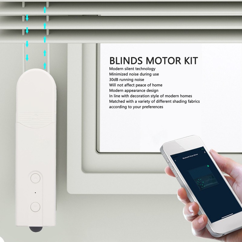 Smart Blinds Motor Kit Chain Roller Rechargeable Automatic Curtain Opener