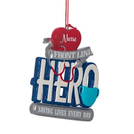 Kurt Adler J8625 3.25" Front Line Hero Saving Lives Every Day Ornament Nurse