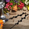 LONGRUN Garden Spiral Hole Drill Planter, Auger Drill Bit for