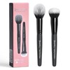 M5 Blush Foundation Brush Set, 2 Pieces, Black