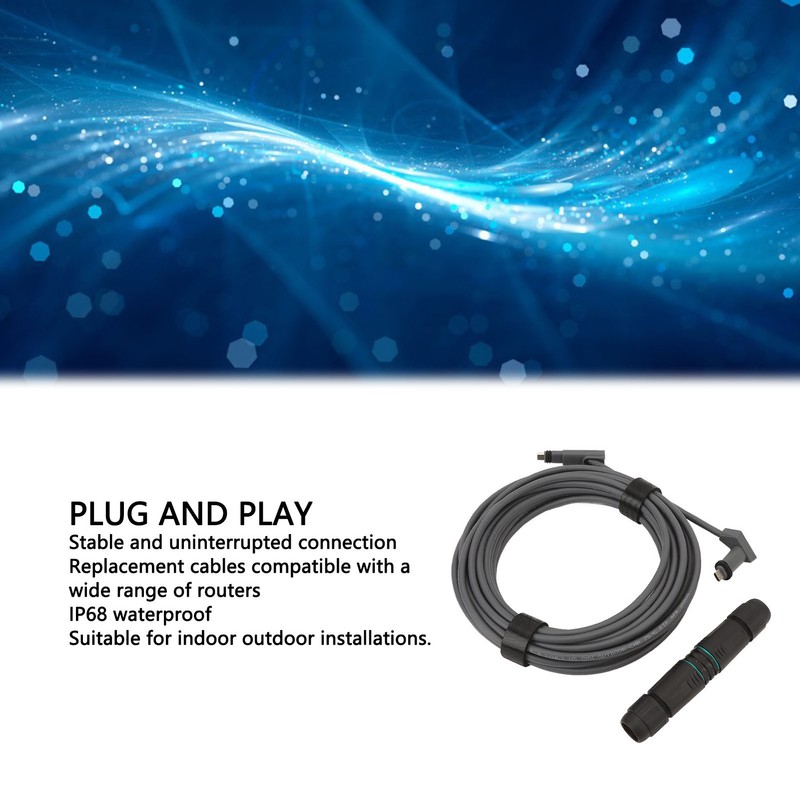 Satellite Replacement Extension Cable for Starlink V2 Rectangular Satellite with