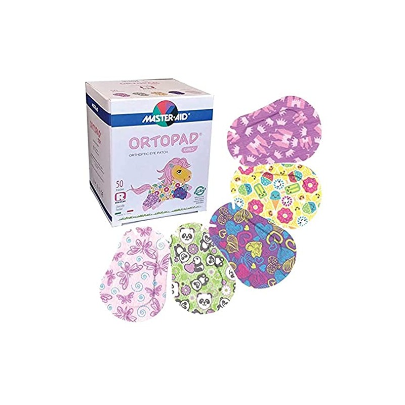 Ortopad® Bamboo Girls Eye Patches, 50/Box (Regular Size, 4+ yrs)