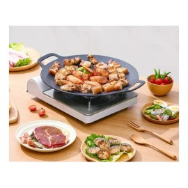 Sanmoreta Store Sartén Para Hornear Sartén De 30cm Mármol Redondo+estufilla