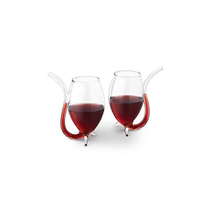 Final Touch Large Capacity Port Wine Sippers, Set of 2