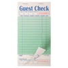 FMP Brands 50 Pack Guest Check Books for Servers, Server Note Pads, Green with Guest Receipt, Guest Check Pads, Restaurant Order Pads, Waitress Notepads