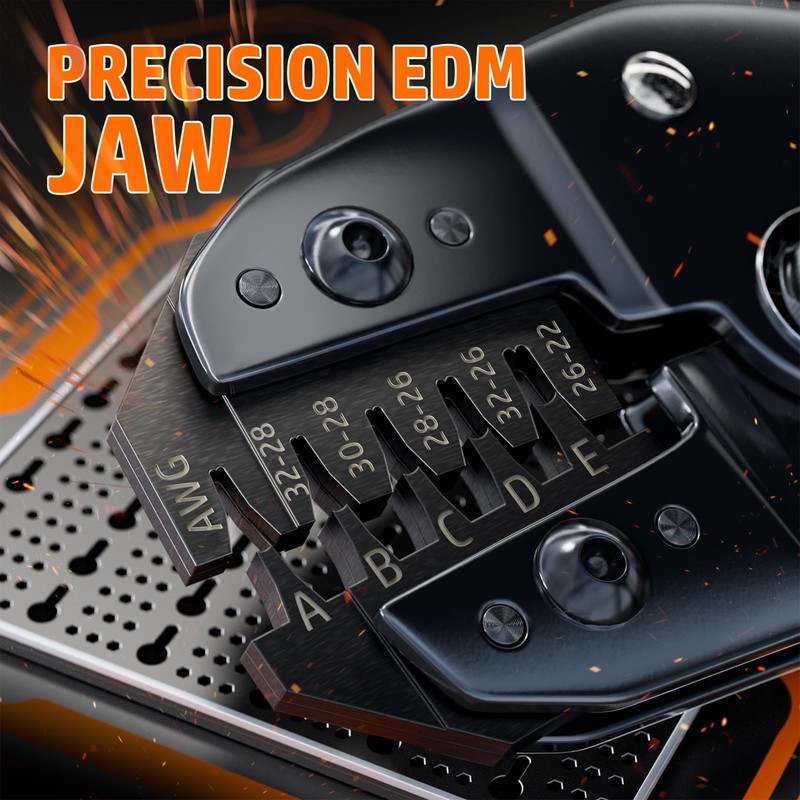 PEBA JST Ratcheting Crimper 32-22 AWG for 1.0mm/1.25mm/1.5mm/2.0mm Pitch Micro