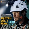 RDSGSO Industrial Safety Helmet with Light RGS-8C Adjustable Vents Breathable