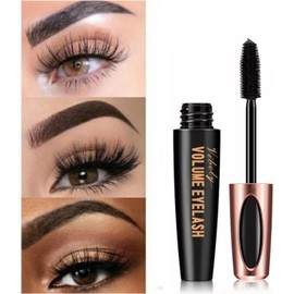 Rimel serum pestañas, Mascara de pestañas con fibra de seda, Suero para pestañas crecimiento, rimel a prueba de agua para crecimiento de pestañas, mascara de pestañas larga duración