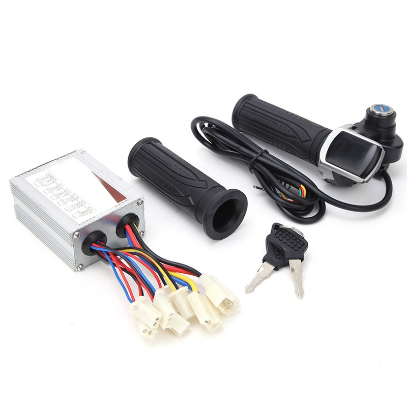 36V 500W E Bike Scooter Brushed Motor Controller Kit LCD