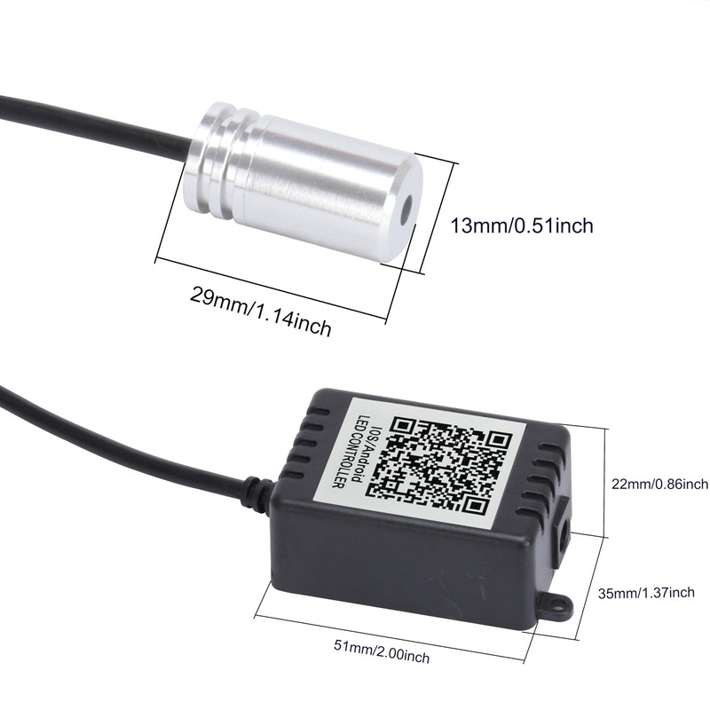 TABEN Car Interior Ambient Lighting Kits USB 3 Metre Fibre