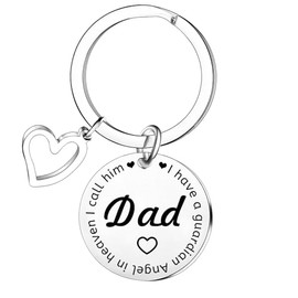 Nfyxcaz Dad Memorial Gifts Keyring for Loss of Daddy Bereavement Gifts for Daughter Son Father's Day Gift Sympathy Keychain Father Funeral Gift