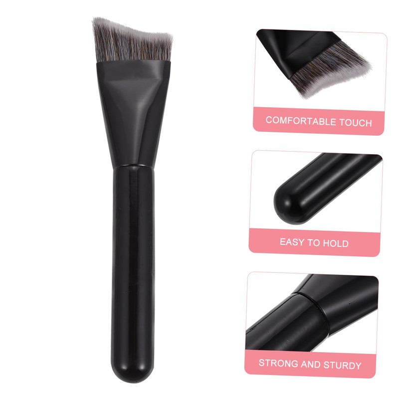 WOONEKY Delicate Bright Makeup Brush Advanced Makeup Brush Wooden Handle