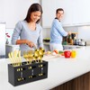 Gzsekken Kitchen Utensils Holder Black Utensil Holder Cutlery Holder 3