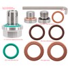 Dsnaduo 1/2"-20 Oversize Piggyback Oil Drain Plug, Stainless Steel Self