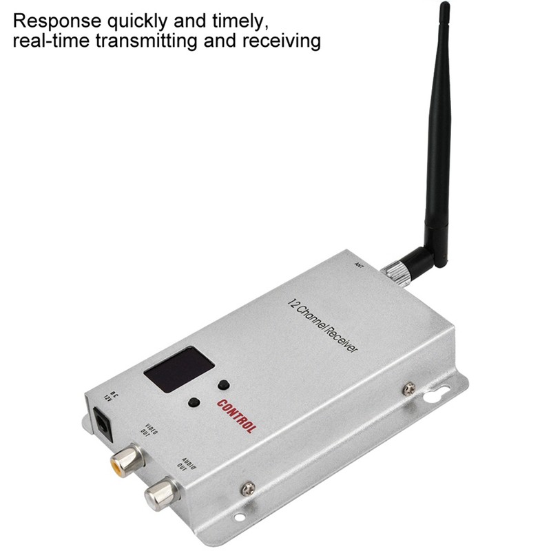1.2G 1.5W Wireless Audio Video Transceiver CCTV Monitoring Transmitter &amp;