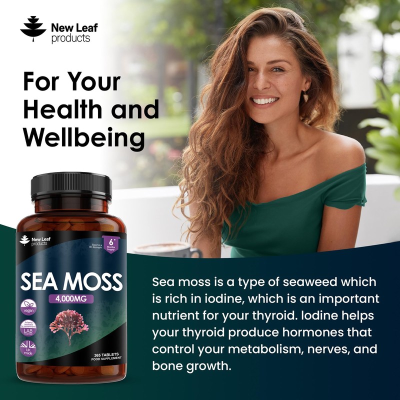 Sea Moss Tablets Extract High Strength 4000mg - Sea Moss