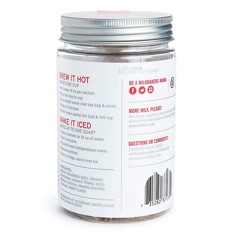 Milkmakers Lactation Tea, Berry, 12 Count