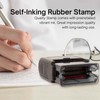 Self Inking Rubber Stamp, Refillable Red Ink Preinstalled with Popular