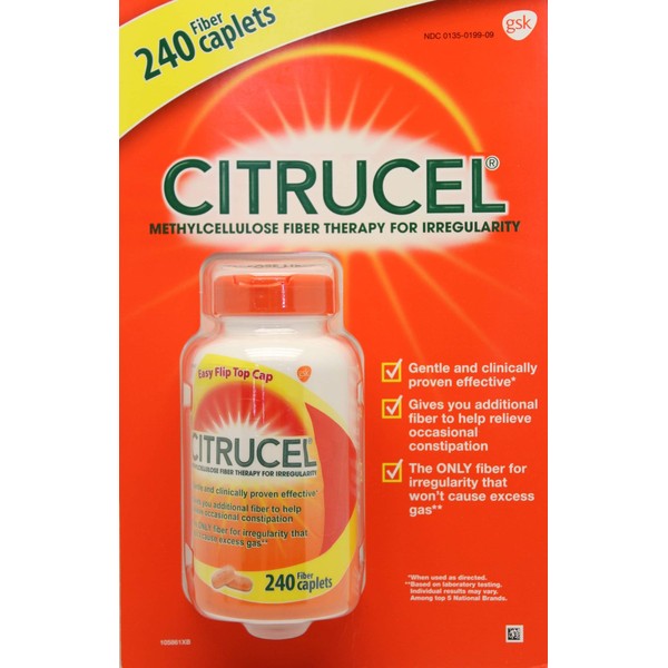 Citrucel Methylcellulose Fiber Therapy For Irregularity - 240 Caplets