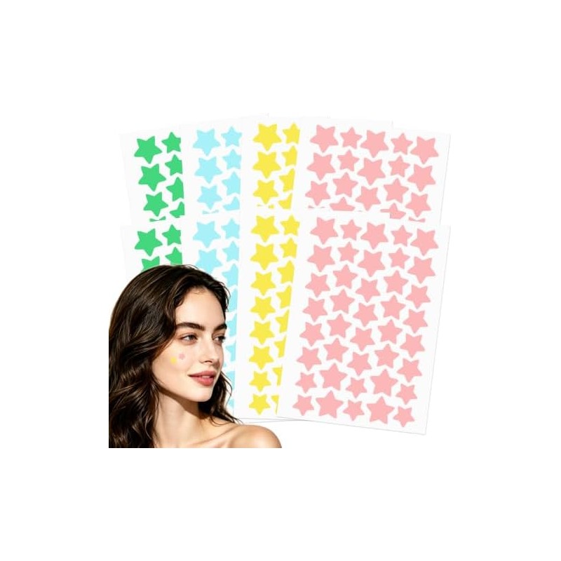 Parches para Acne 320 Piezas, Pimple Patch Estrellas para Granos