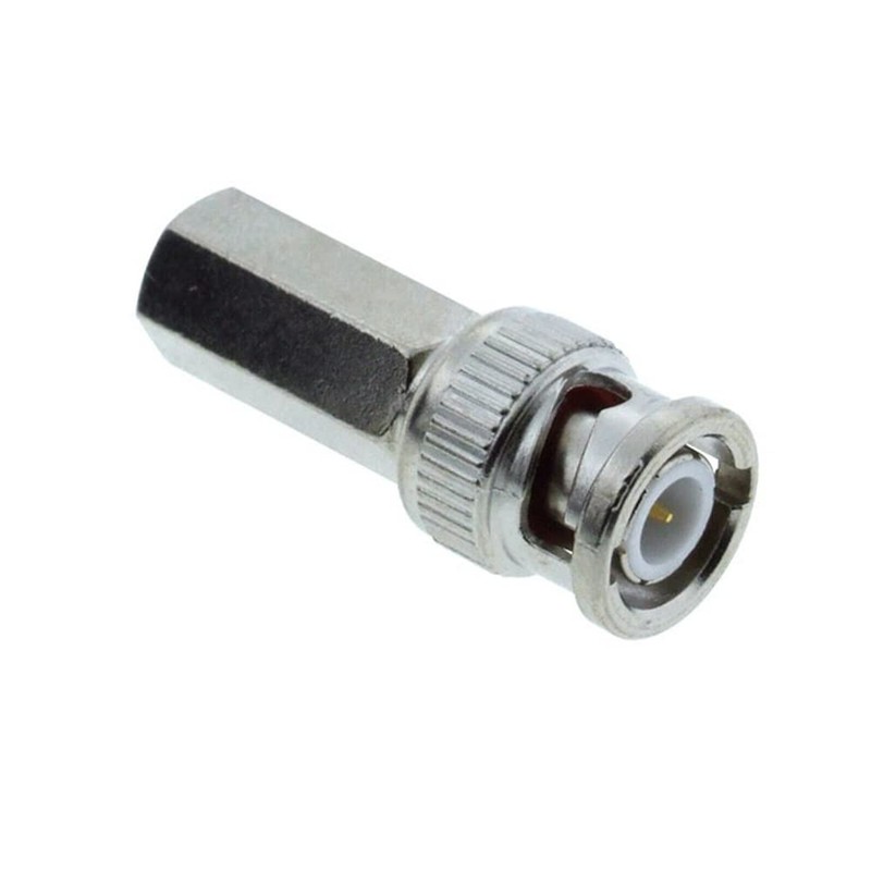 V-Fiabilidad 25PCS RG59 Coaxial Cable Connector, CCTV Twist On BNC