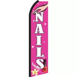 NeoPlex Nails  2 1/2 ft X 11 1/2 ft Swooper Flag (Hardware Sold Separately)