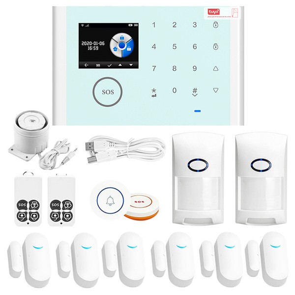 Unbranded/Generic Wifi+GSM+GPRS Wireless Home Security Burglar Alarm System Voice Control