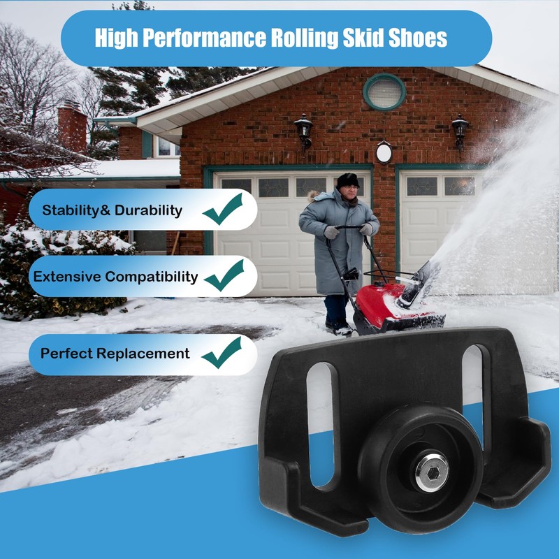Caalii 490-241-0038 Universal Rolling Skid Shoes Compatible with MTD/Crafstman 2