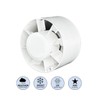 H&C VENT Diameter 125 mm pipe fan/bathroom fan, quiet bathroom