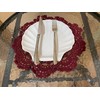 BIBITIME 2PCS 13 inches to 14 inches Cotton Crochet Doilies