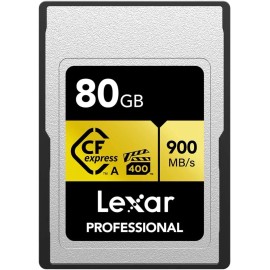 Lexar 80GB Professional Cfexpress Type a Gold Series Memory Card 900Mb/S - 8K