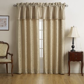 Marquis By Waterford - Cortina Isabella para Ventana, Color Dorado, Dorado, Window Valance, 1, 1