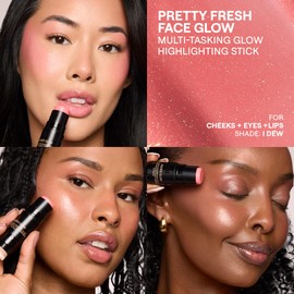 Nudestix Nudies Glow Highlighter Stick – Multi-Use Cream Highlighter for Face, Eyes & Body with Built-In Brush | Dewy, Radiant Finish for All Skin Tones | Clean, Vegan, Travel-Friendly Makeup (I Dew)