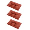 3PCS Semi Sphere Silicone Mold Baking Mold for DIY Making
