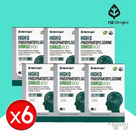 Enget Origin cooperation Postadylserine Ginkgo 6 Box Examiner Brain Ginkgo Leaf Extract Nutritional Supplement / 포스타딜세린 징코 6박스 수험생 두뇌 은행잎추출물 영양제