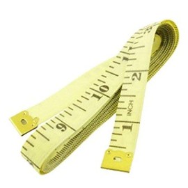 Jig Pro Shop 120" Soft Flexible Non-Stretching Paracord Measuring Tape Ruler (Yellow w/Black)