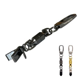 Scorpy Magnetic Putter Cover Holder, Strong Magnets, Gloves, Towel, Cap, Head Cover (Gold/Black), Black