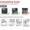 sourcingmap High Back Bucket Auto Car Seat Cover,Polyester, Green