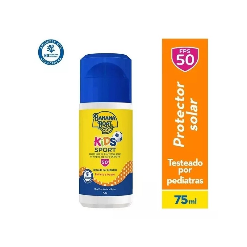 Banana Boat Protector Solar Roll On Banana Boat Kids Sport
