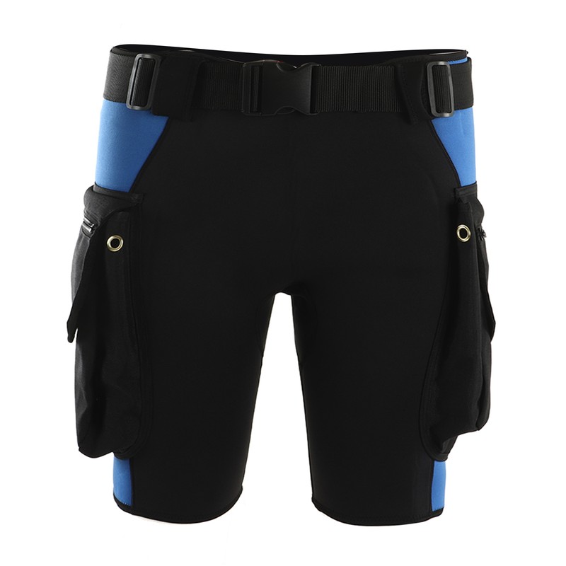 Swimming Snorkeling Diving Shorts with Pockets Stainless Steel Air Drain