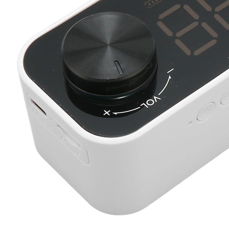 Bluetooth Speaker Alarm Clock Radio Digital LED Display Subwoofer Mini